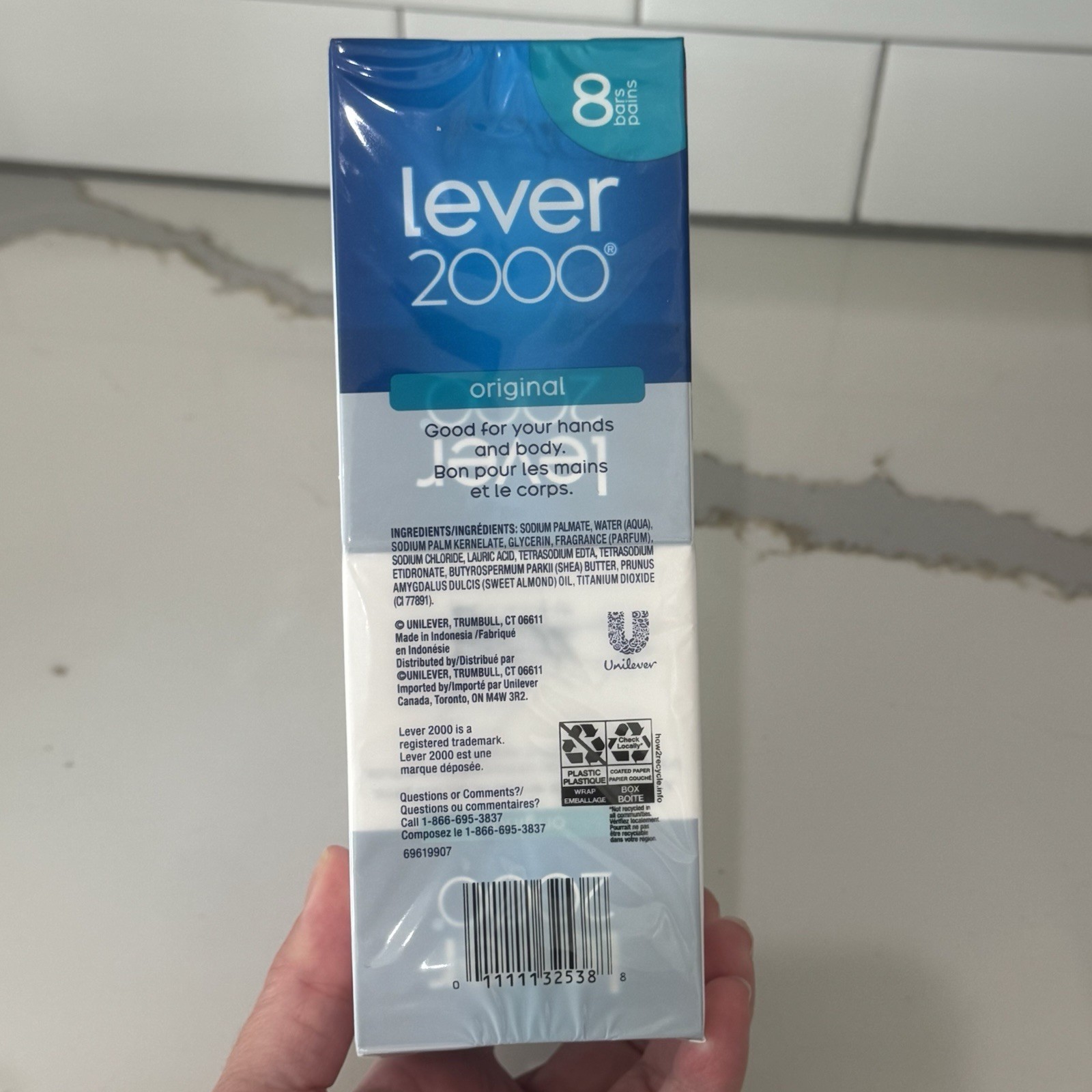 Lever 2000 Original Bar Soap 3.75oz – 8 Bars Total In Pack