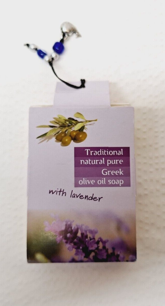 SS Products 1 Bar Traditional Natural Pure Greek Olive Oil Soap With Lavender