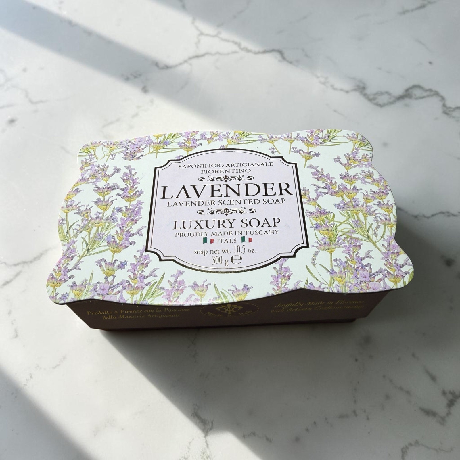 Saponificio Artigianale Fiorentino Lavender Soap Unisex 10.5oz New Italy Luxury