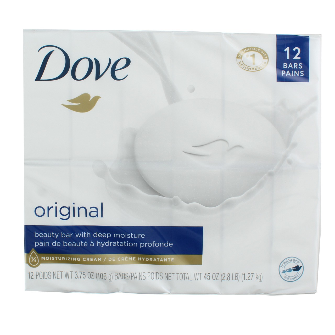 6 Pack Dove Original Moisturizer Cream Bars, Original, 3.75 oz, 12 Ct