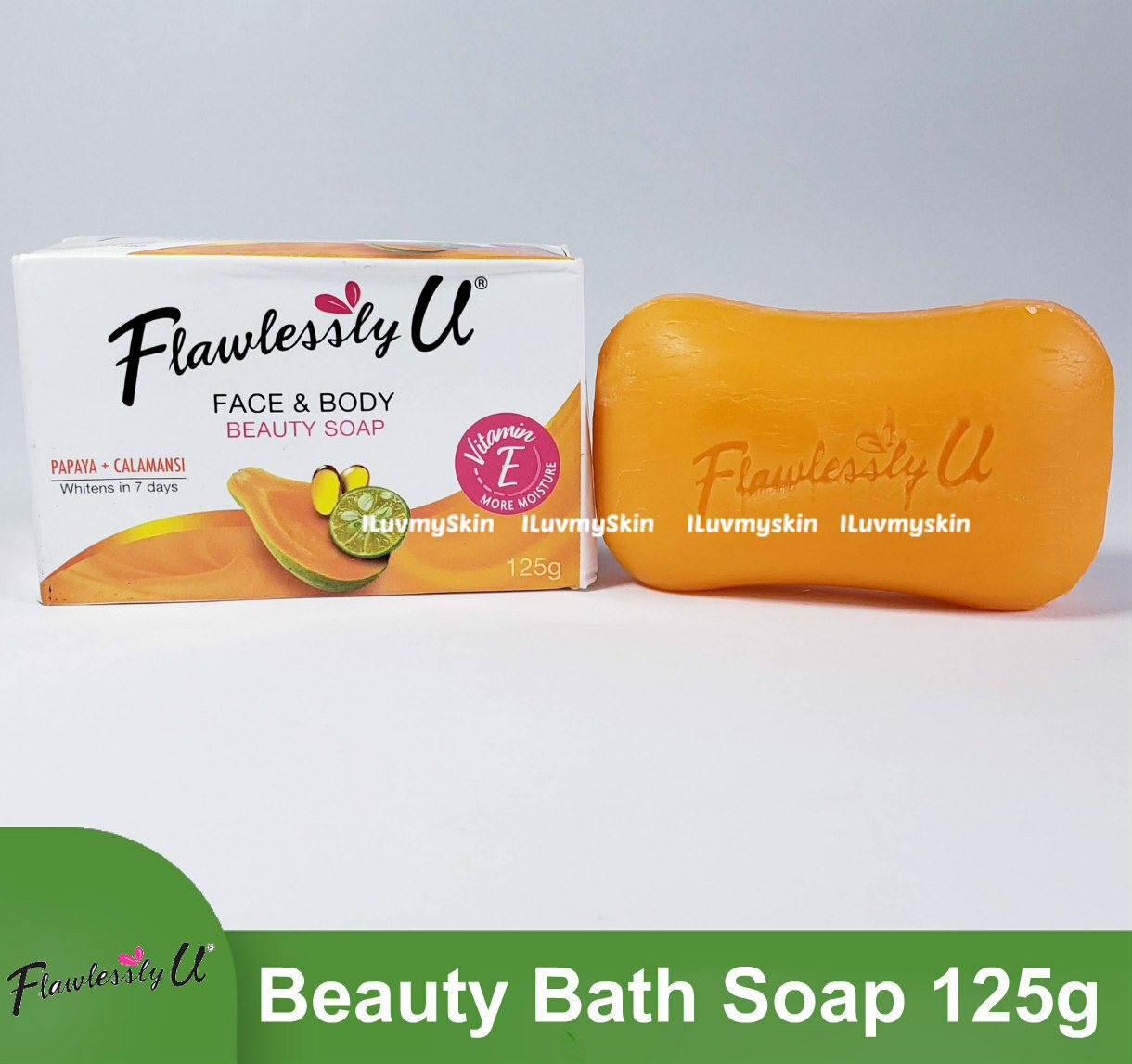 Flawlessly U 2in1 Papaya Calamansi Whitening Soap 125g
