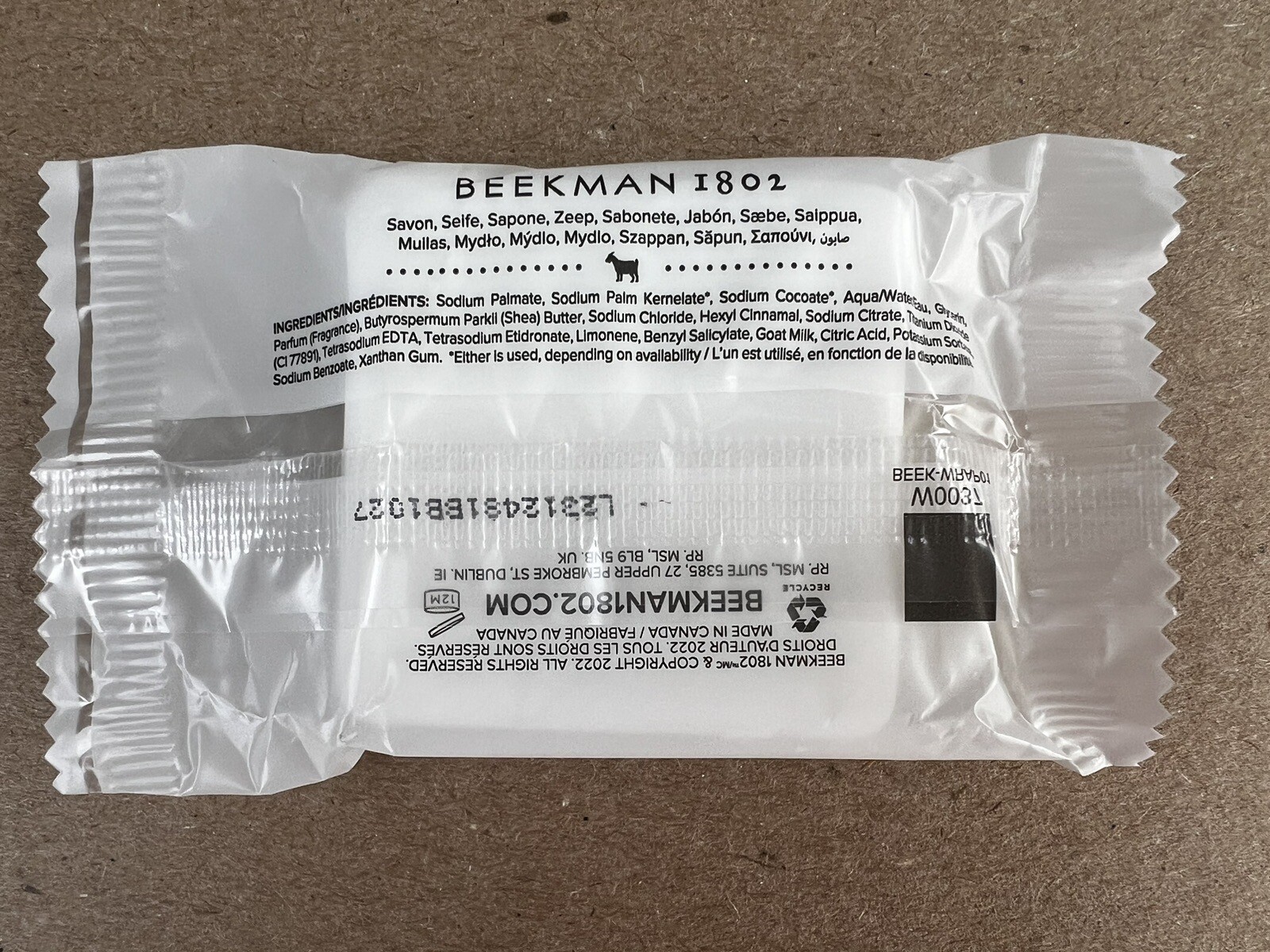 24 Bars Beekman 1802 Fresh Air Goat Milk Bath/Cleansing Bar Soap 1oz Travel Size