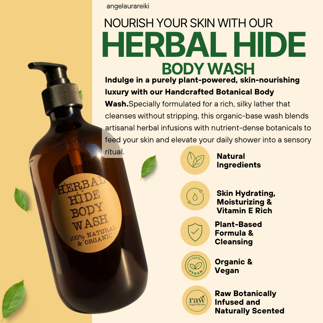 Herbal Hide Custom Body Wash Vegan Organic Choose your scent Botanical Soap