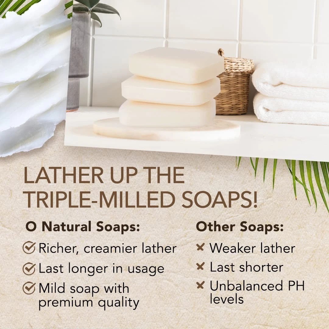 Cold Process Soap Bars – 3-Pack Coconut & Shea Butter – Eco-Friendly Gifts