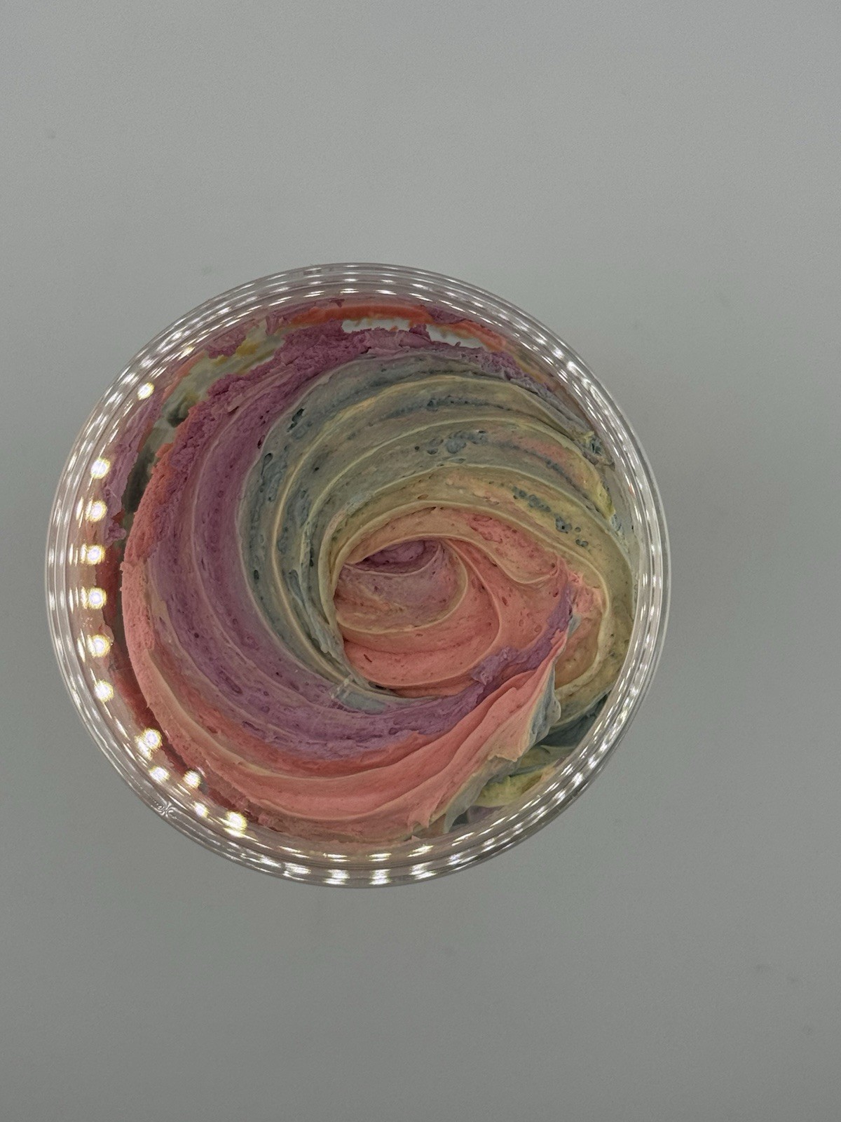Rainbow Whipped Soap Body Scrub Exfoliating Dessert Soap Jar USA