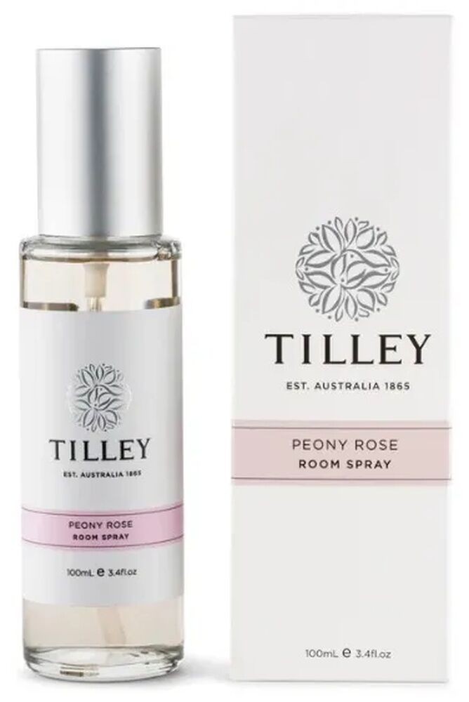 Tilley Room Spray – Peony Rose 100ml – Australian Made