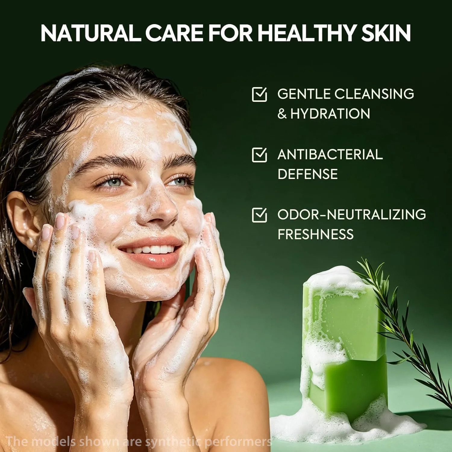 3 Pcs Veloma Antifungal Soap,Veloma Soap,Soothing Tea Tree & Eucalyptus, Deep Po