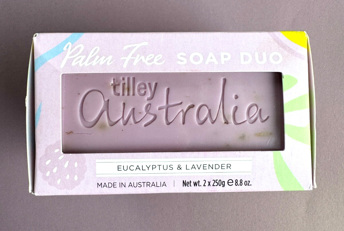 Tilley Australia Palm Free Eucalyptus & Lavender Bar Soap Duo 2 x 250 gm/8.8 oz