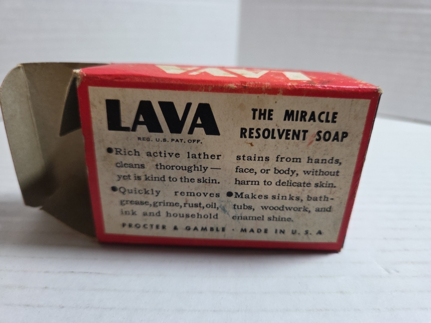 Vintage Lava (The Miracle Resolvent Soap) Medium Size – New Open Box