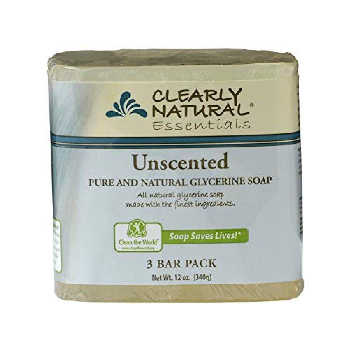 Essentials by Glycerin Bar Soap, Unscented, 4 Ounce, Pack of 24