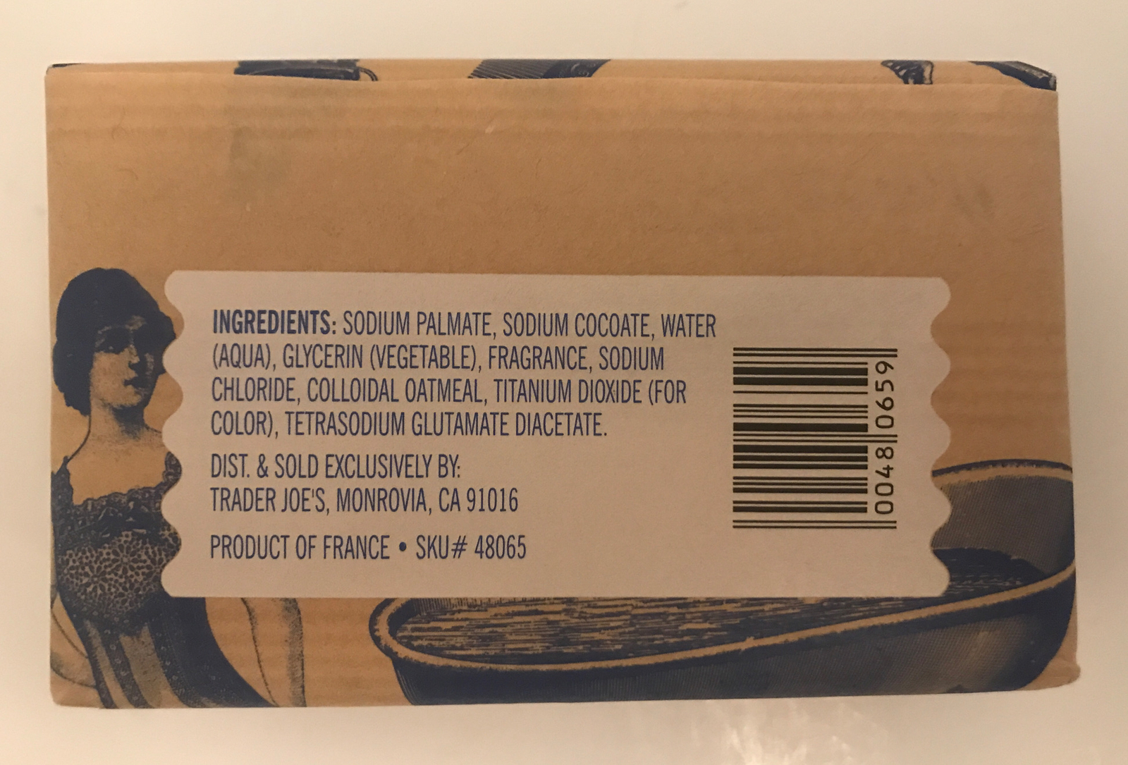 Trader Joe’s Oatmeal Exfoliant Bar Almond Ginger Scent Savon De France 8.8oz Bar
