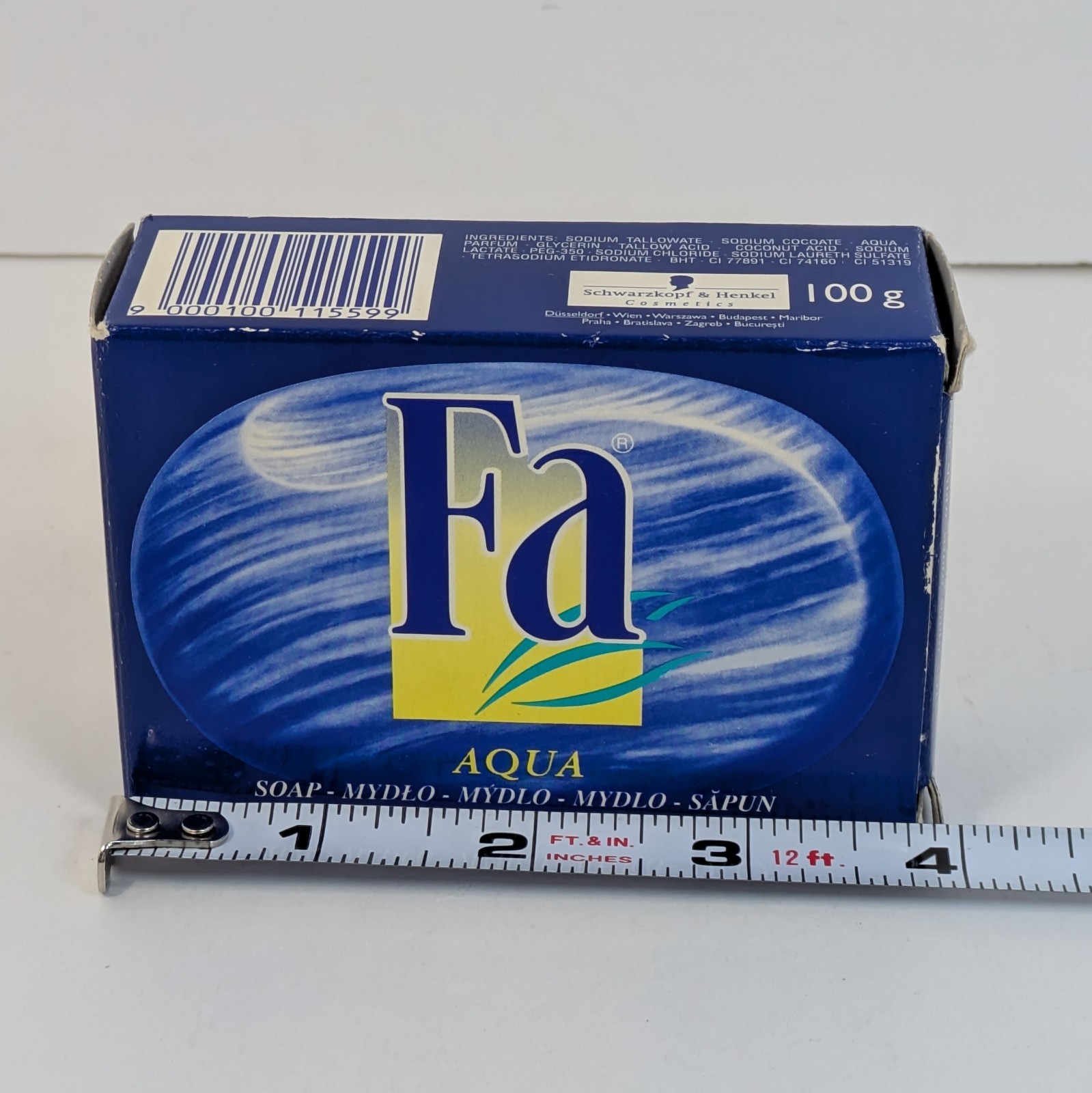 FA Aqua Bar Soap 100g Schwarzkopf & Henkel Germany New In Box