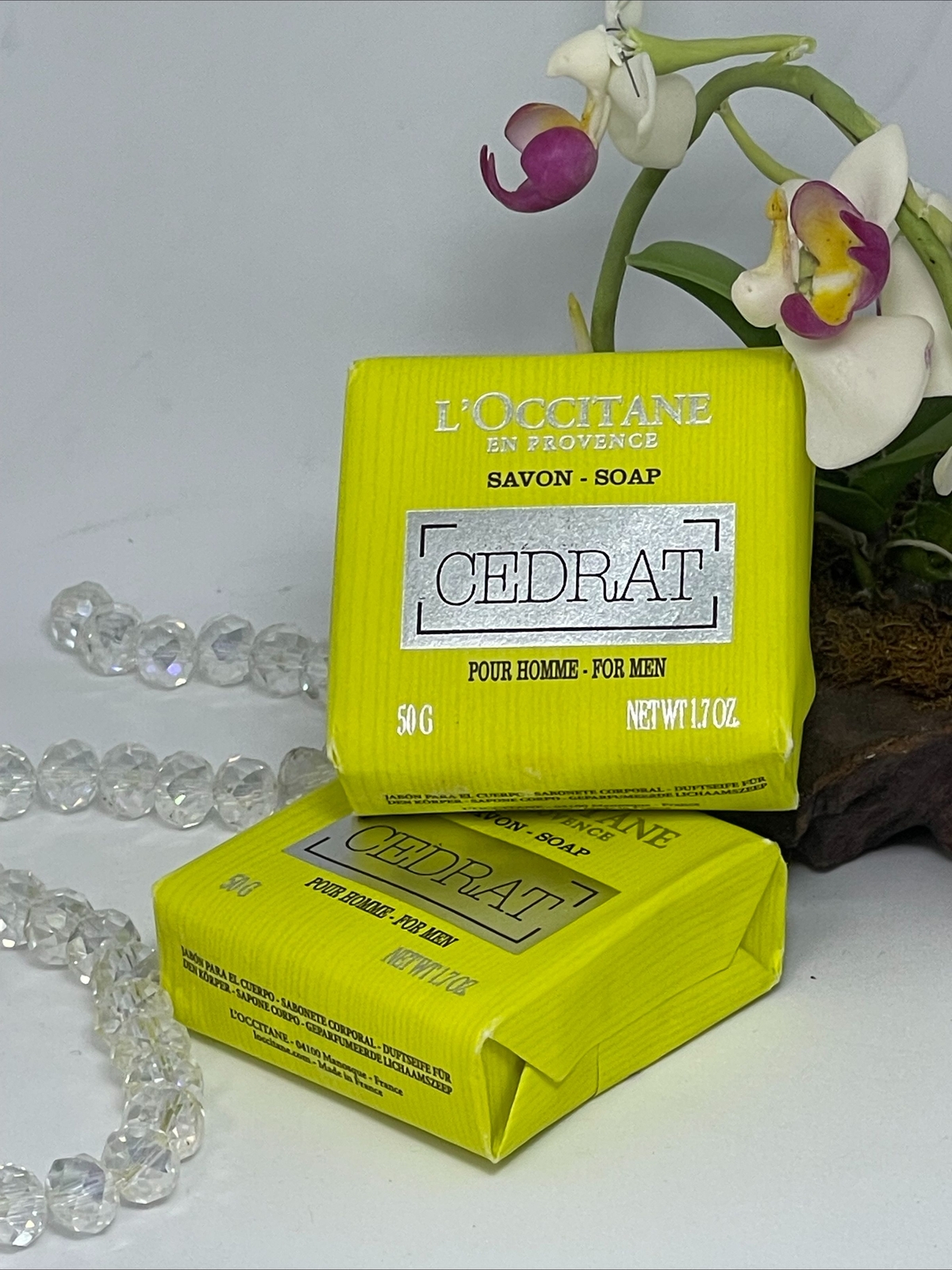 2x L’Occitane En Provence Cedrat Soap for Men – 1.7 oz – New