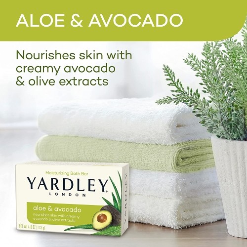 Yardley London Moisturizing Bar Fresh Aloe With Avocado Essence 4 Oz Each