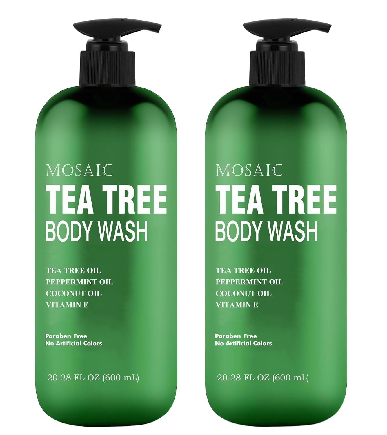AnatoliaDaphne Tea Tree Body Wash 20.2oz Vitamin E Shower Gel NEW (Pack of 2)