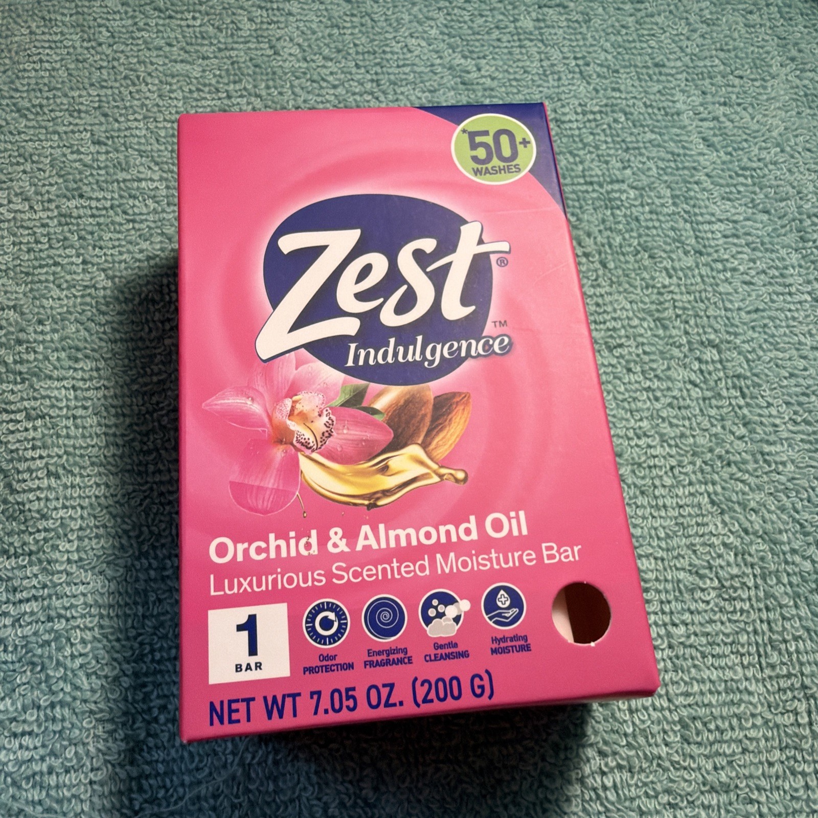 (12) Zest Indulgence Orchid & Almond Oil Luxurious Moisture Bar Soap 7.05 Jumbo
