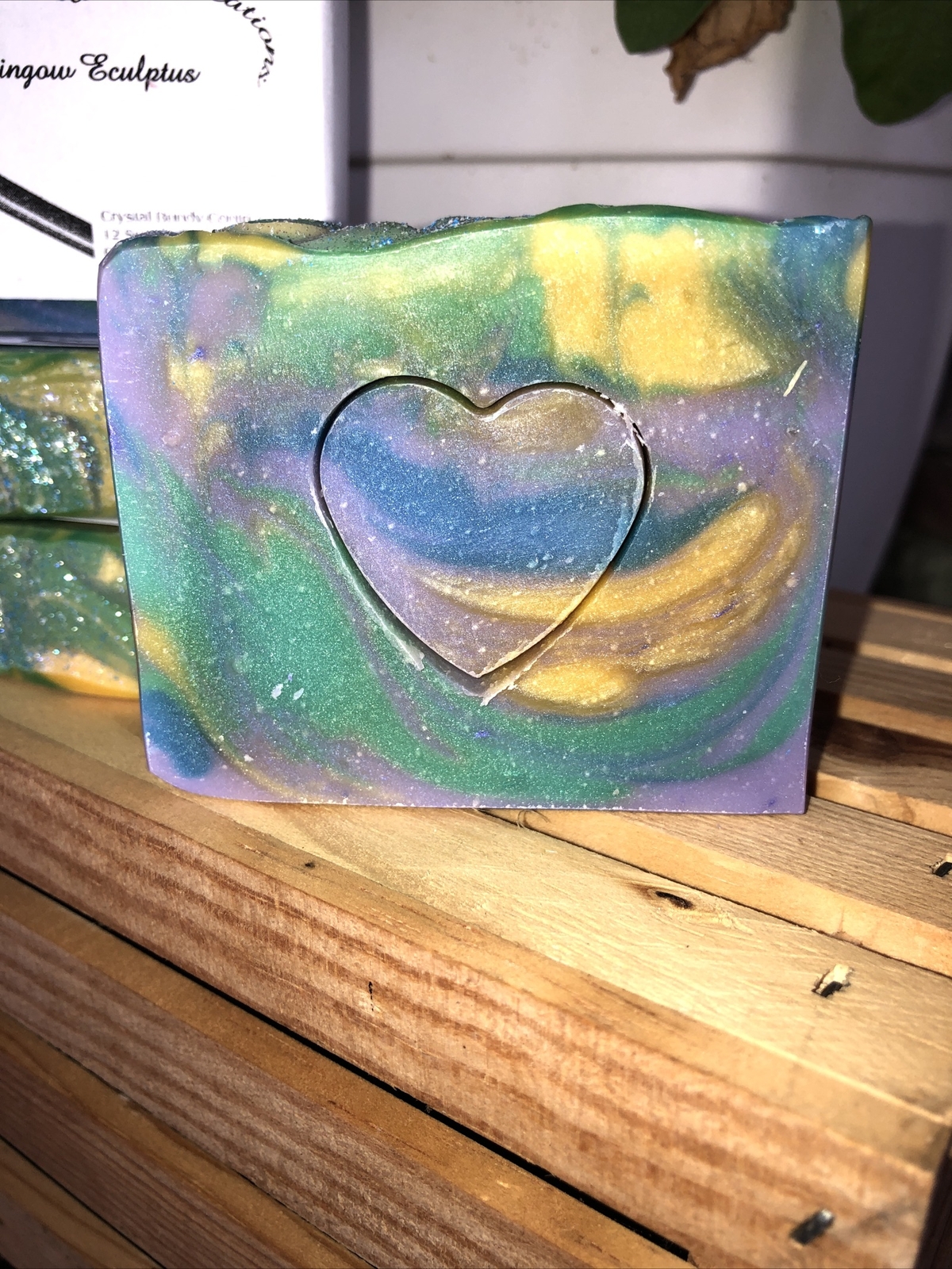 rainbow eculptus goats milk soap
