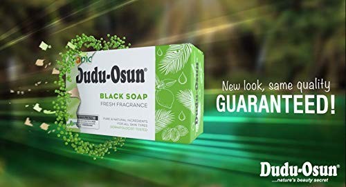 Dudu Osun African Black Soap (24 Bars) 31.5 Ounce (Pack of 4), WHITE,GREEN