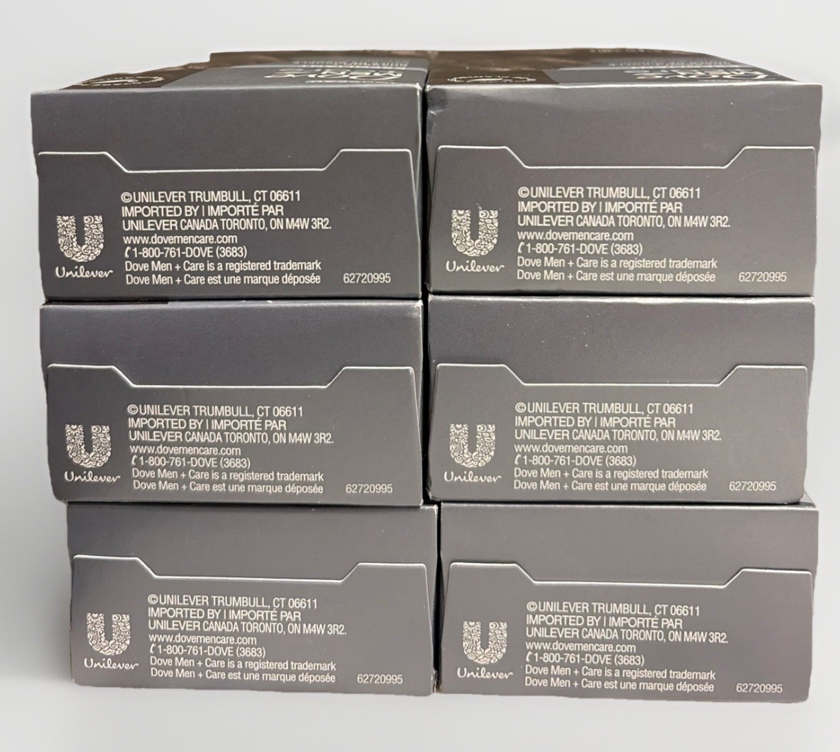 6 Pack: Dove Men+Care Exfoliate Plant Based Bar Soap – Charcoal & Clove Oil 5 oz