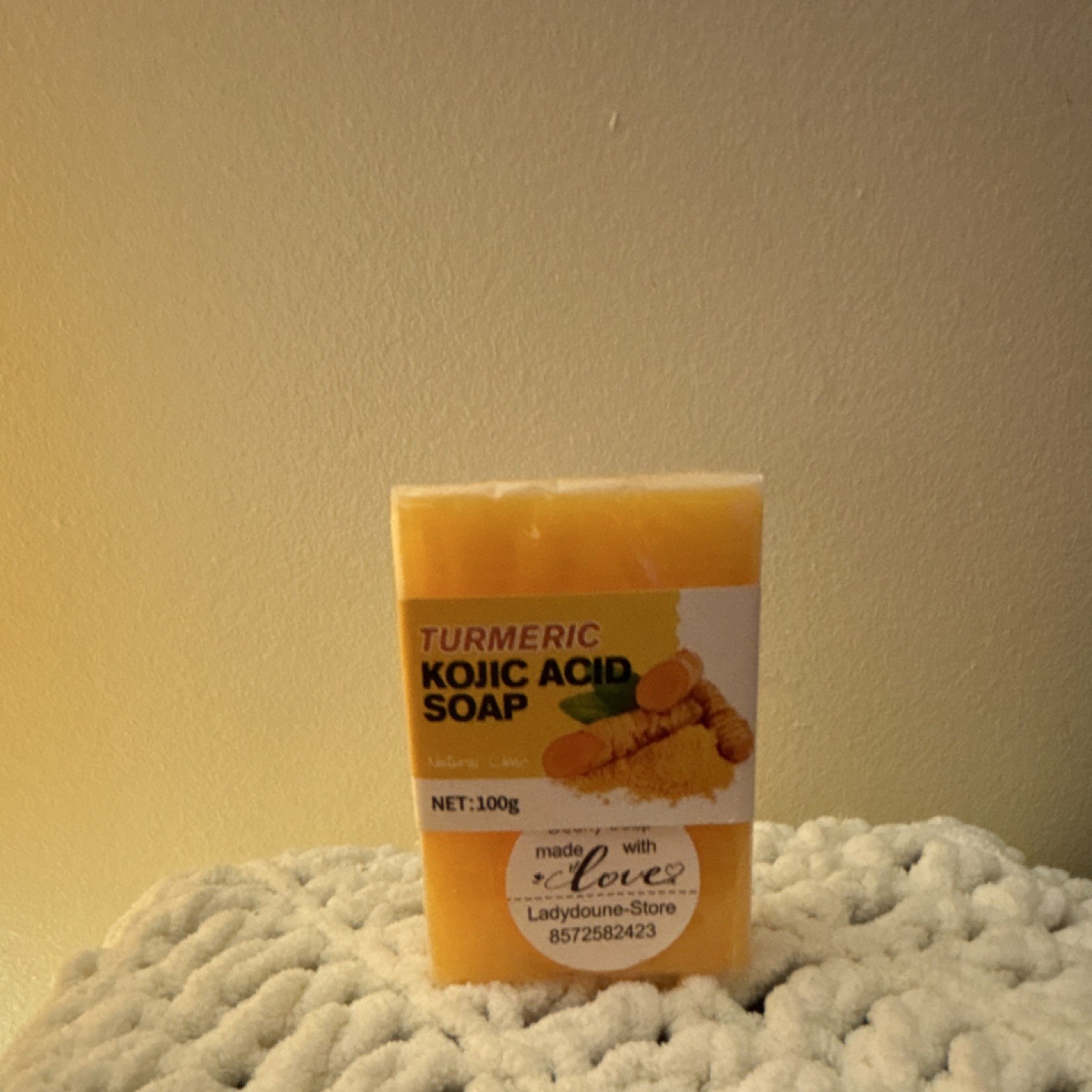Ladydoune-Store Turmeric Kojic Acid Moisturizing Soap Bar 100g for Face & Body