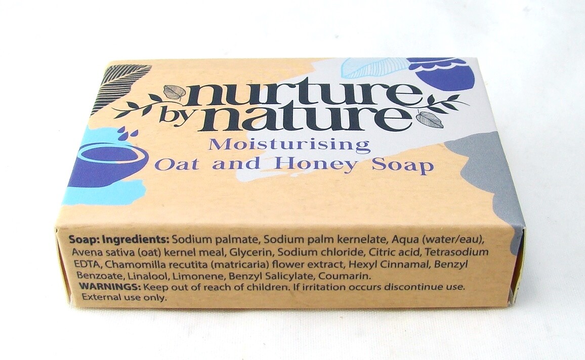 Nurture by Nature OATS & HONEY Moisturizing Soap Bar 50 gr., 1.76 oz NEW NIB