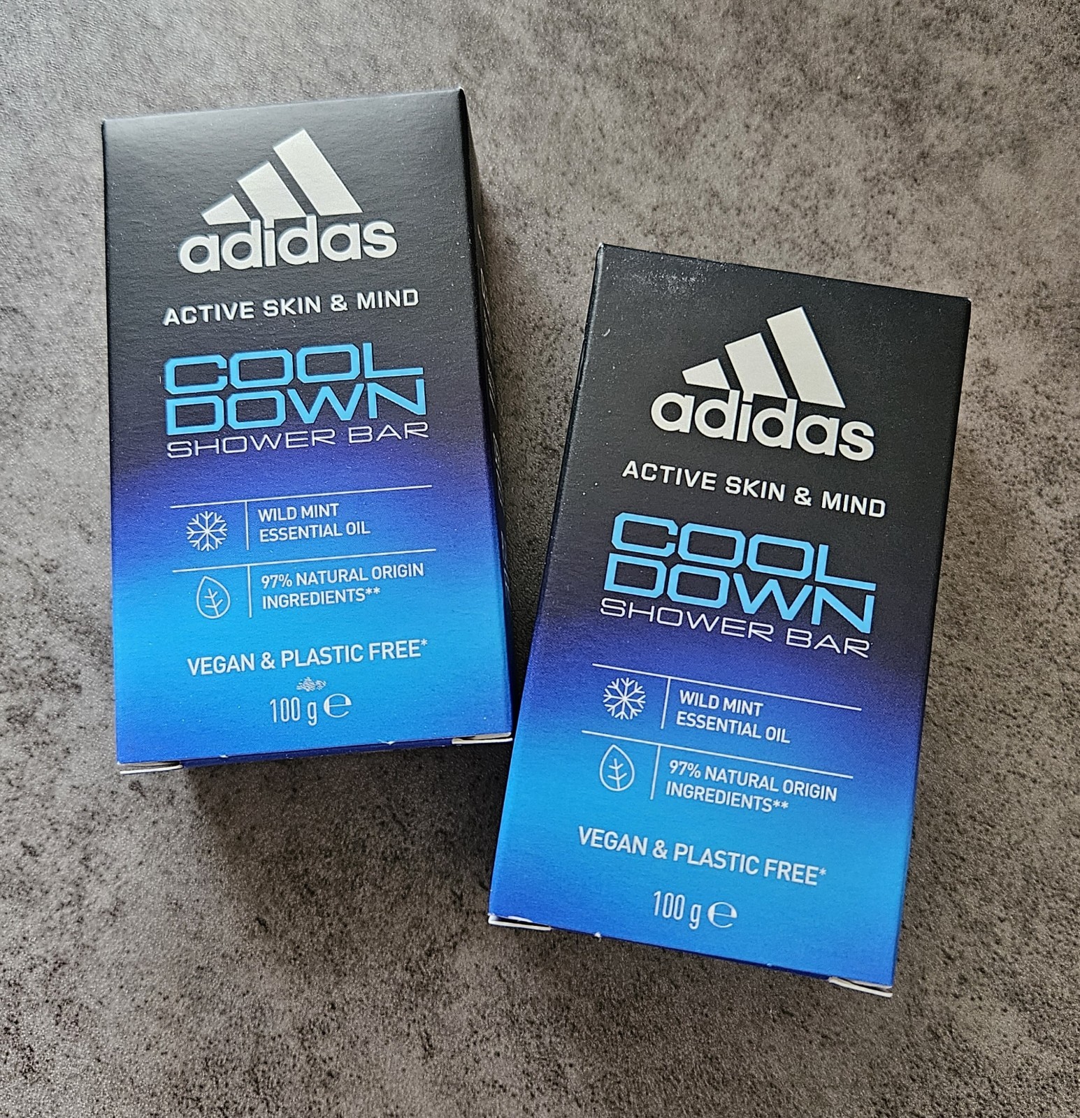 2 x Adidas Cool Down Shower Soap Bar For Men 100g each Essential Oils US Seller!