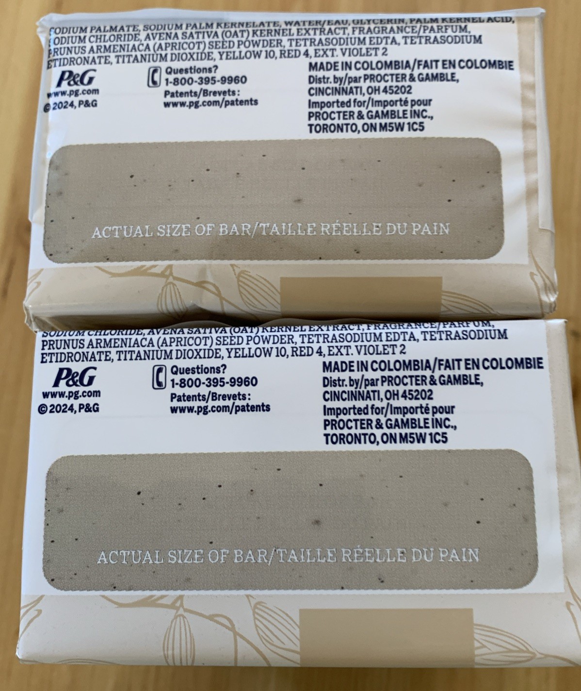 Lot Of 2 (8 Bars Total) Ivory Gentle Exfoliating Bar Soap, Warm Vanilla Oat Milk