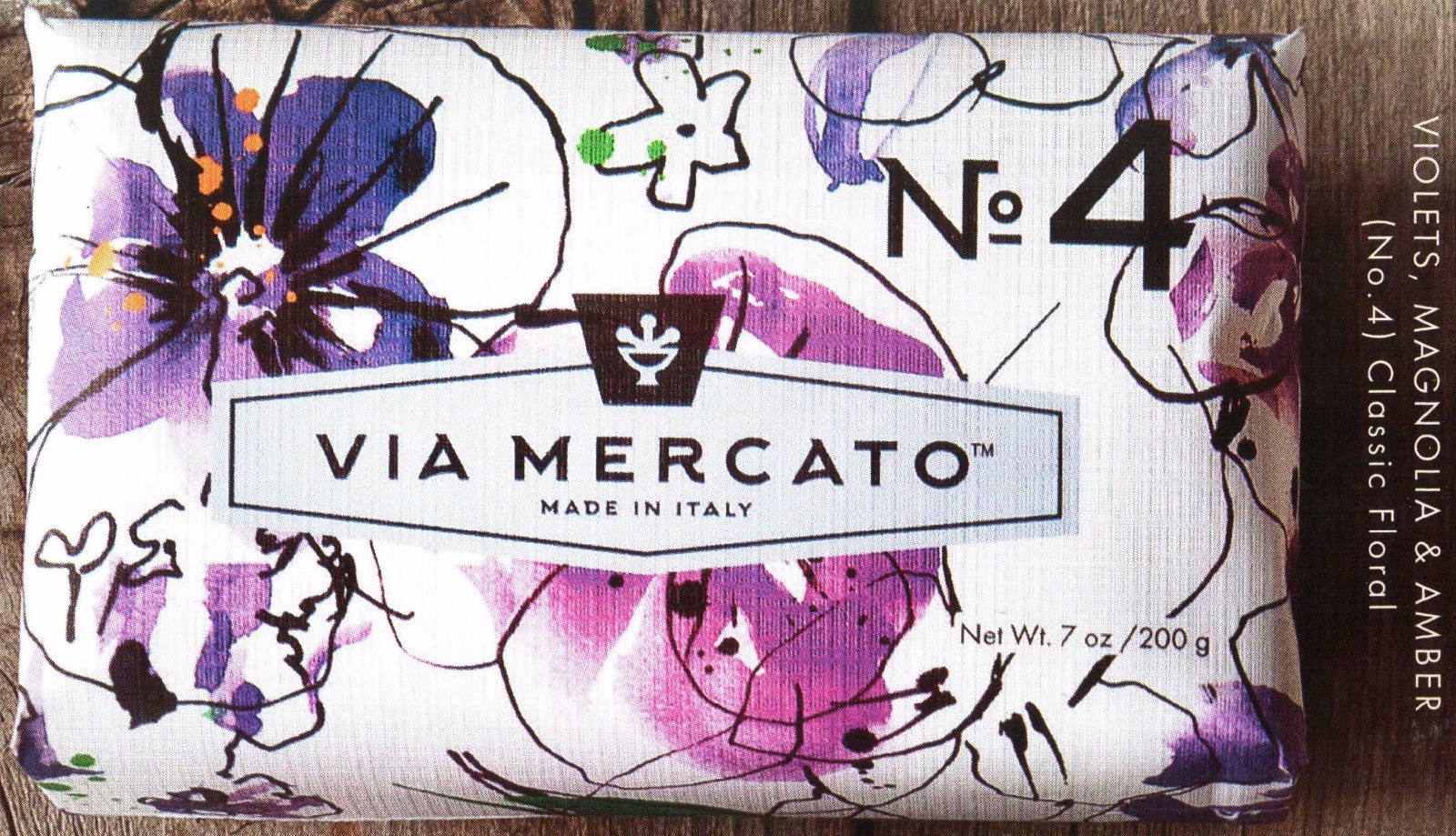 Via Mercato Soap Bars 200 gram No.1 – No.9 Italy Choose Your Scents, Free Ship