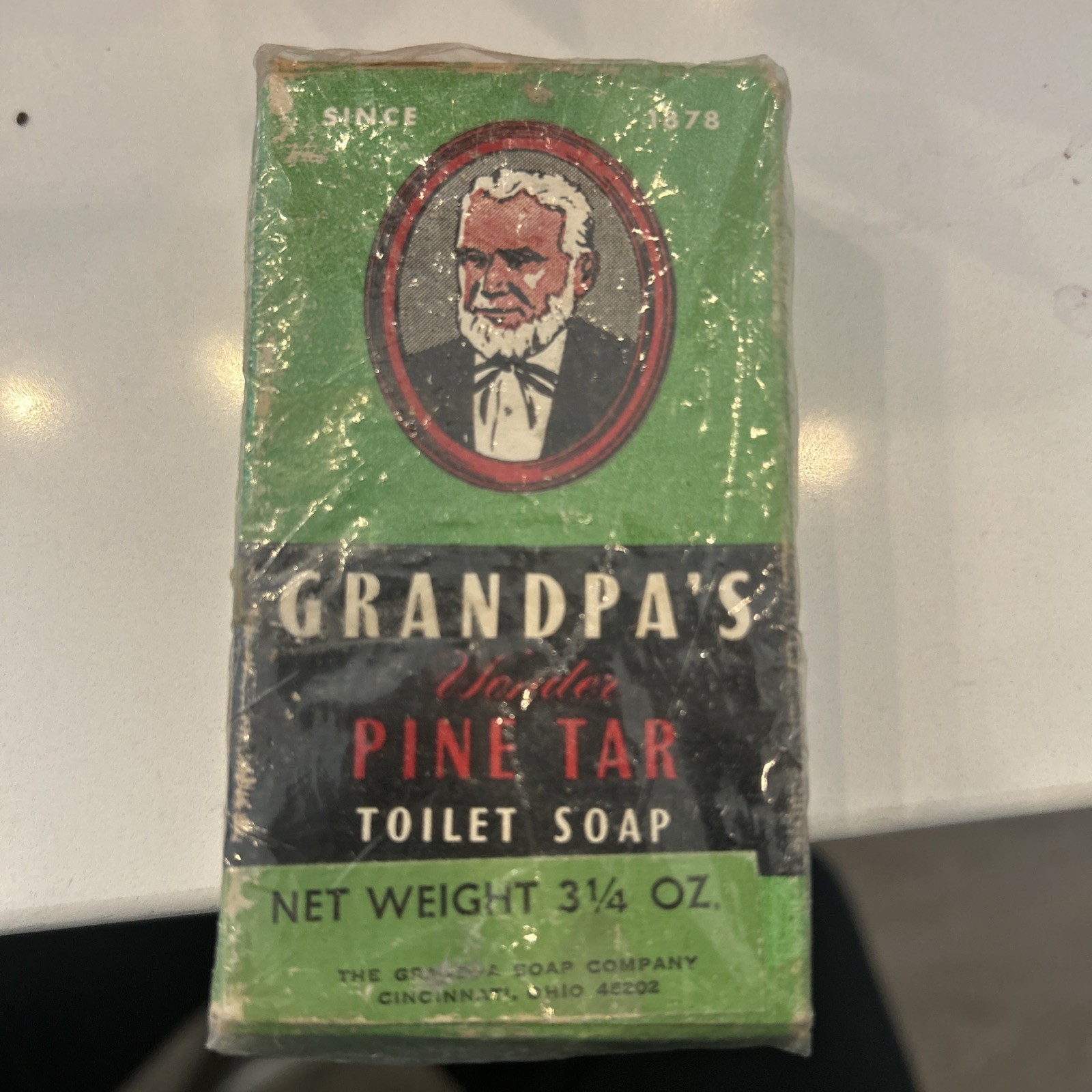 Grandpa’s Wonder Pine Tar Vintage Bar Soap