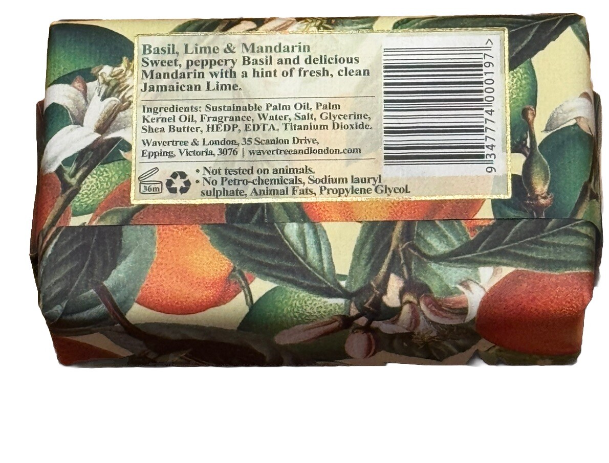 Wavertree & London Australia Ultimate Soap Bundle 1X Basil 1X Pineapple
