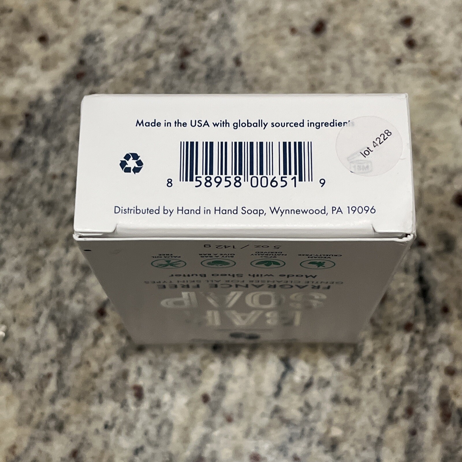 Hand In Hand Bar Soap Shea Butter 5 Oz 2 Pack Sustainable Suds Fragrance Free