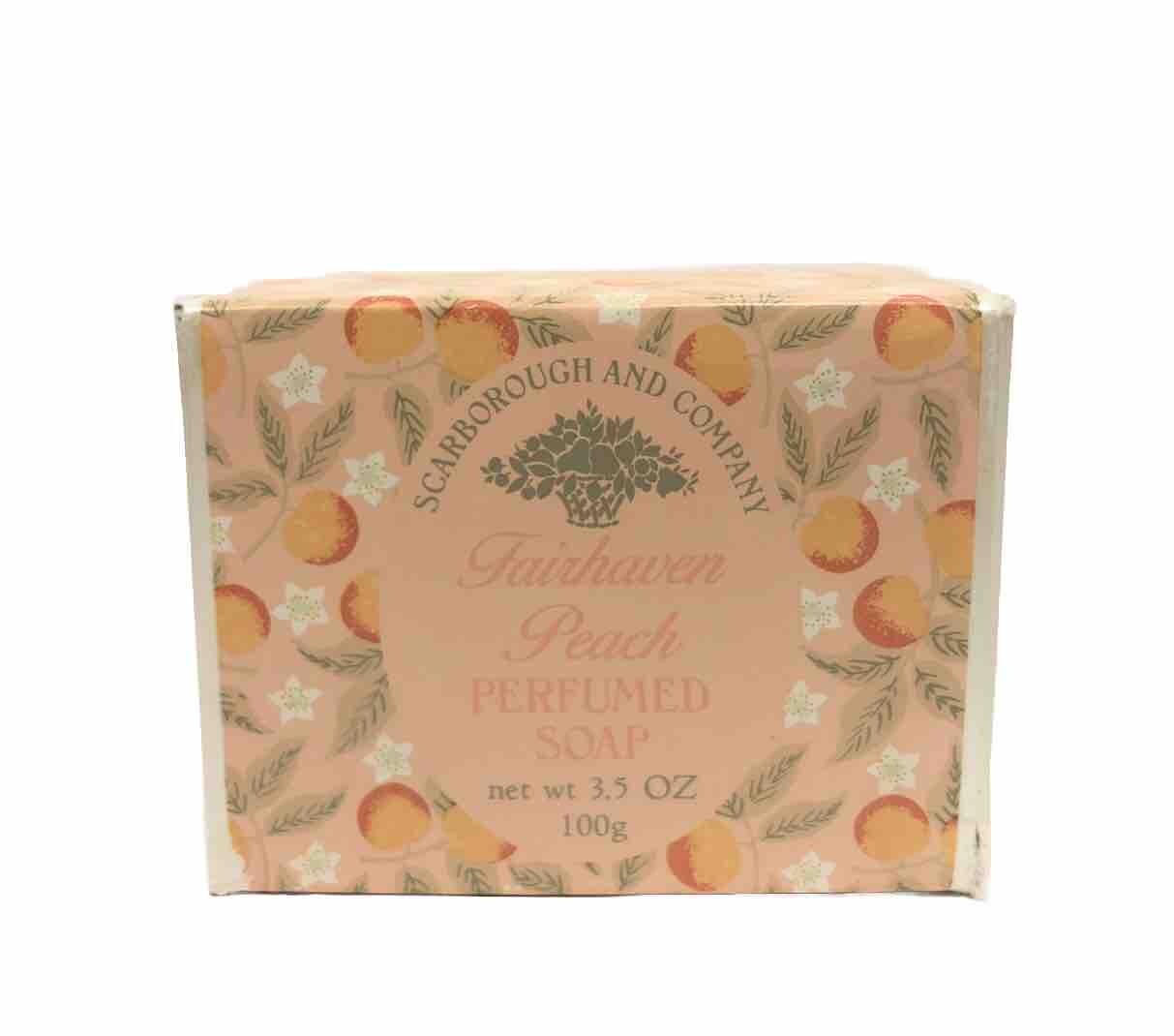 Scarborough and Company Fairhaven Peach Perfume Perfume Soap 3.5 Oz Bar Rare