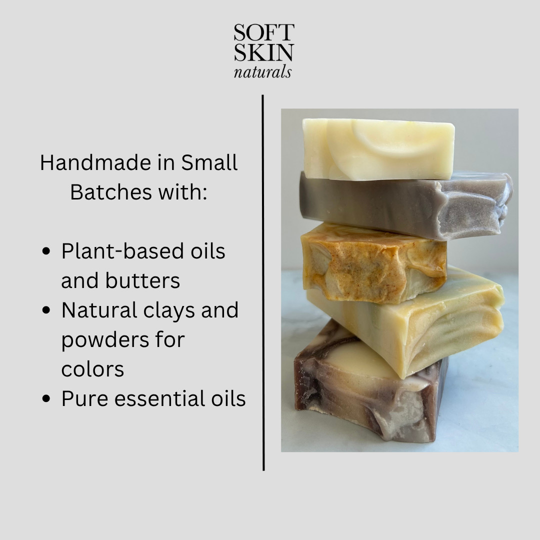Choose Any 4 Handmade Soap Bars Vegan Natural Cold Process Gift Bundle