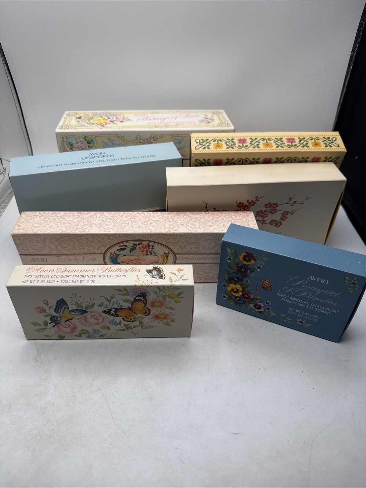 Vintage Avon Mixed Lot Of Guest Soap Sets Floral Themed