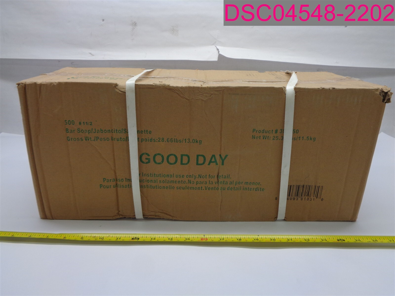 QTY=500; Good Day Amenity Bar Soap 1.5oz 390150 Pleasant Scent Individually Wrap