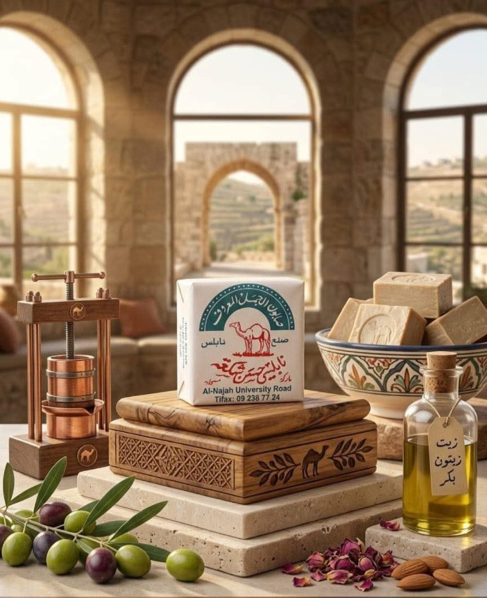Authentic Al-Jamal Nablus Olive Oil Soap Natural Handmade Palestinian Bar New