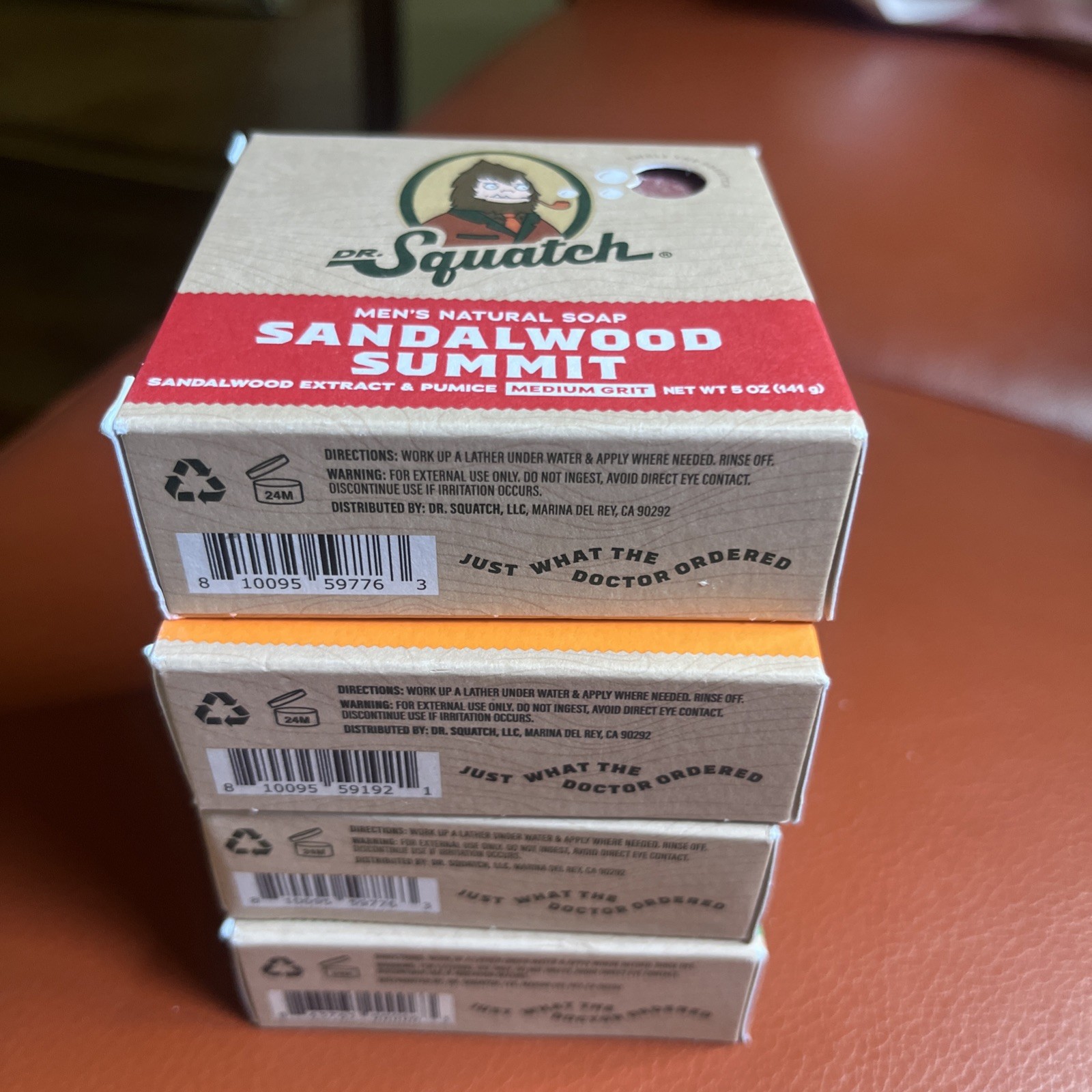 Lot (4) Mixed Scents Dr. Squatch Bar Boxed Men’s Soaps