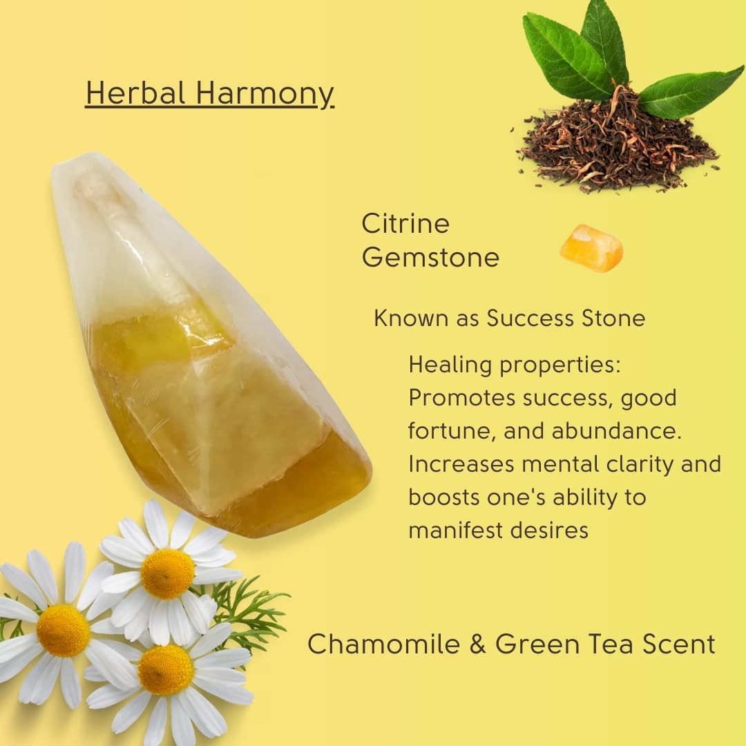 Earth & Home Rock Soap Set of 2- Gemstone Soaps with Real Crystals Inside- De…