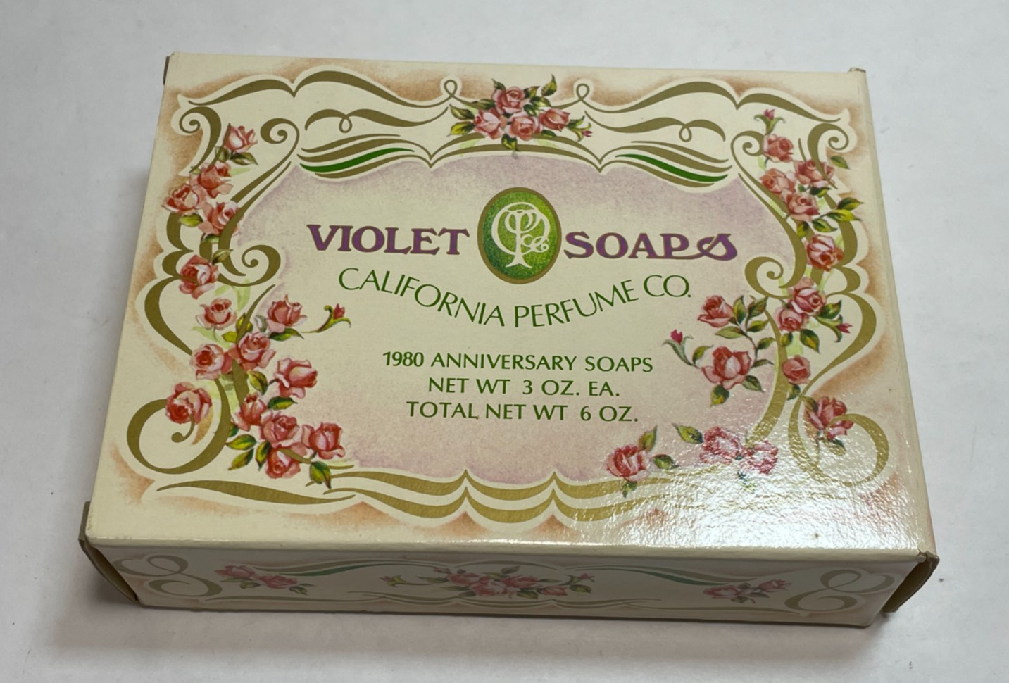 NOS – Vintage 1980 Avon Violet Perfumed Soaps 2 Oval Bars 3 Oz. Each