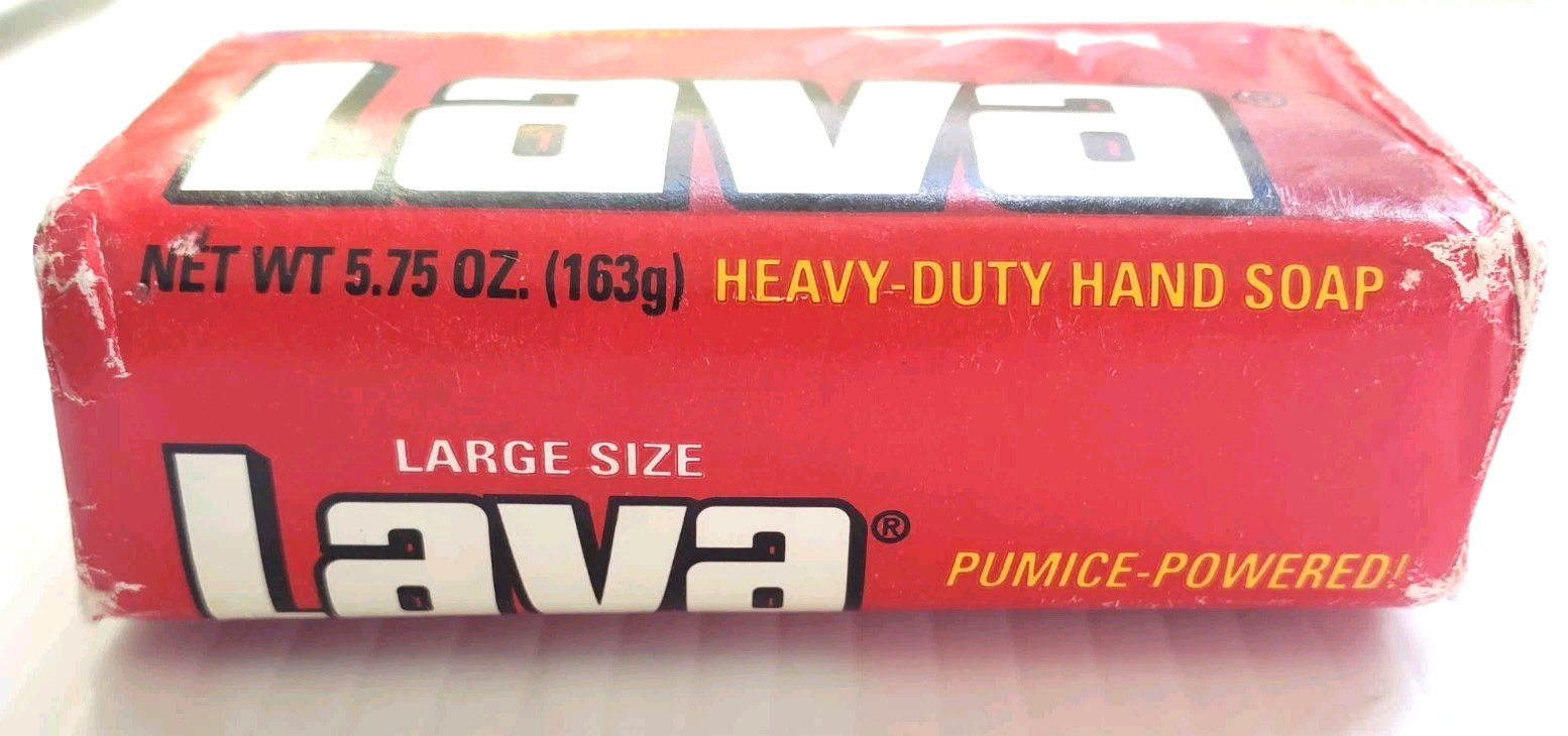 Vintage NOS Lava Heavy-Duty Hand Soap Large Size Bar Pumice Powered