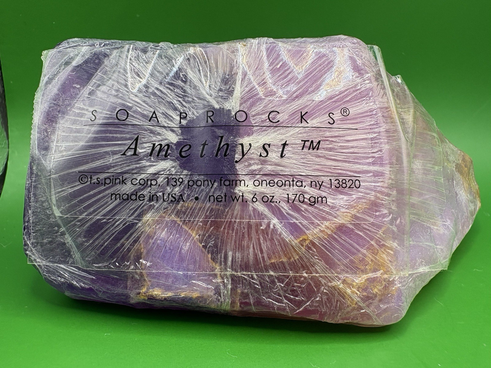 SoapRocks Amethyst Gemstone Soap Bar 6 oz Purple Crystal Bath Gift USA