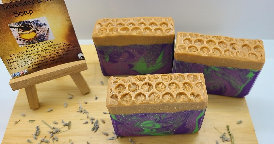 French Lavender & Honey Handmade Bar Soap