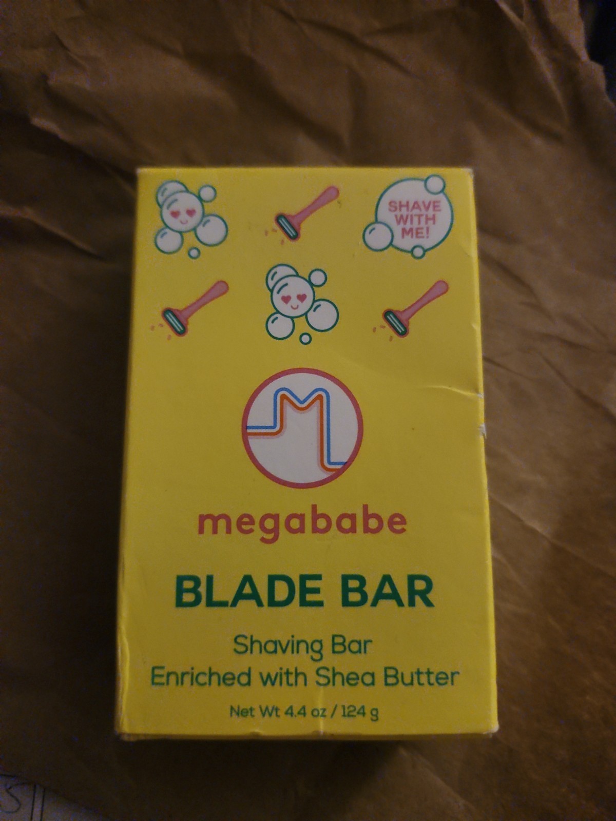 Megababe Blade Bar – Shaving Bar Enriched w/Shea Butter – NIB 4.4oz