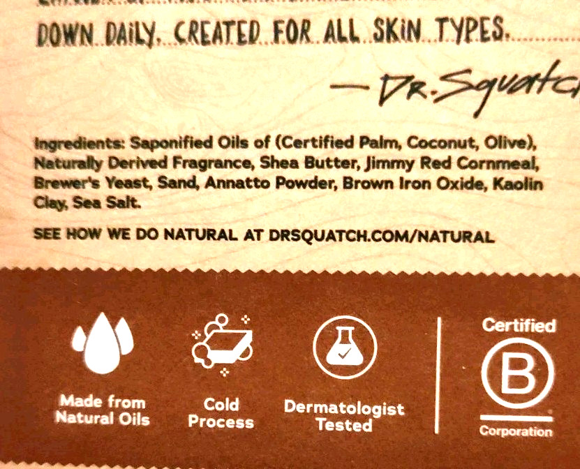 Dr. Squatch Duo Wooden Barrel Soap 5 0z and Invisible Glide Deodorant 2.65 Oz
