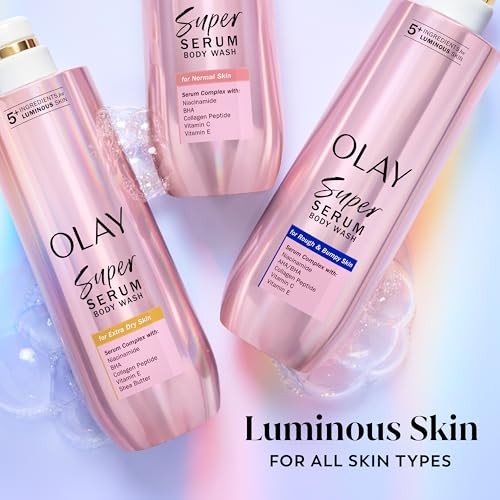 Olay Super Serum Body Wash 18.5 Fl Oz Hydrates Firms Brightens With Vitamin C