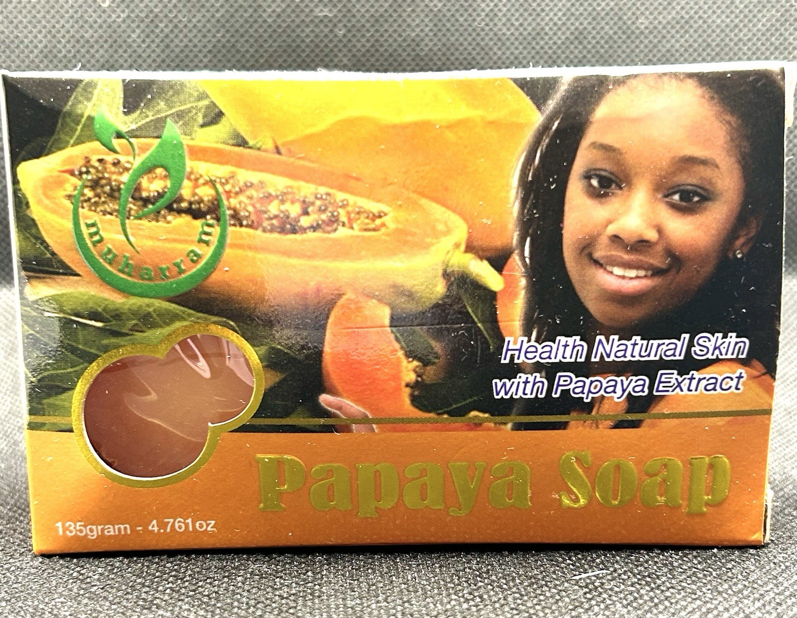 2 Pack Muharram Soap Bars, 1x Turmeric with Sandalwood, and 1x Papaya