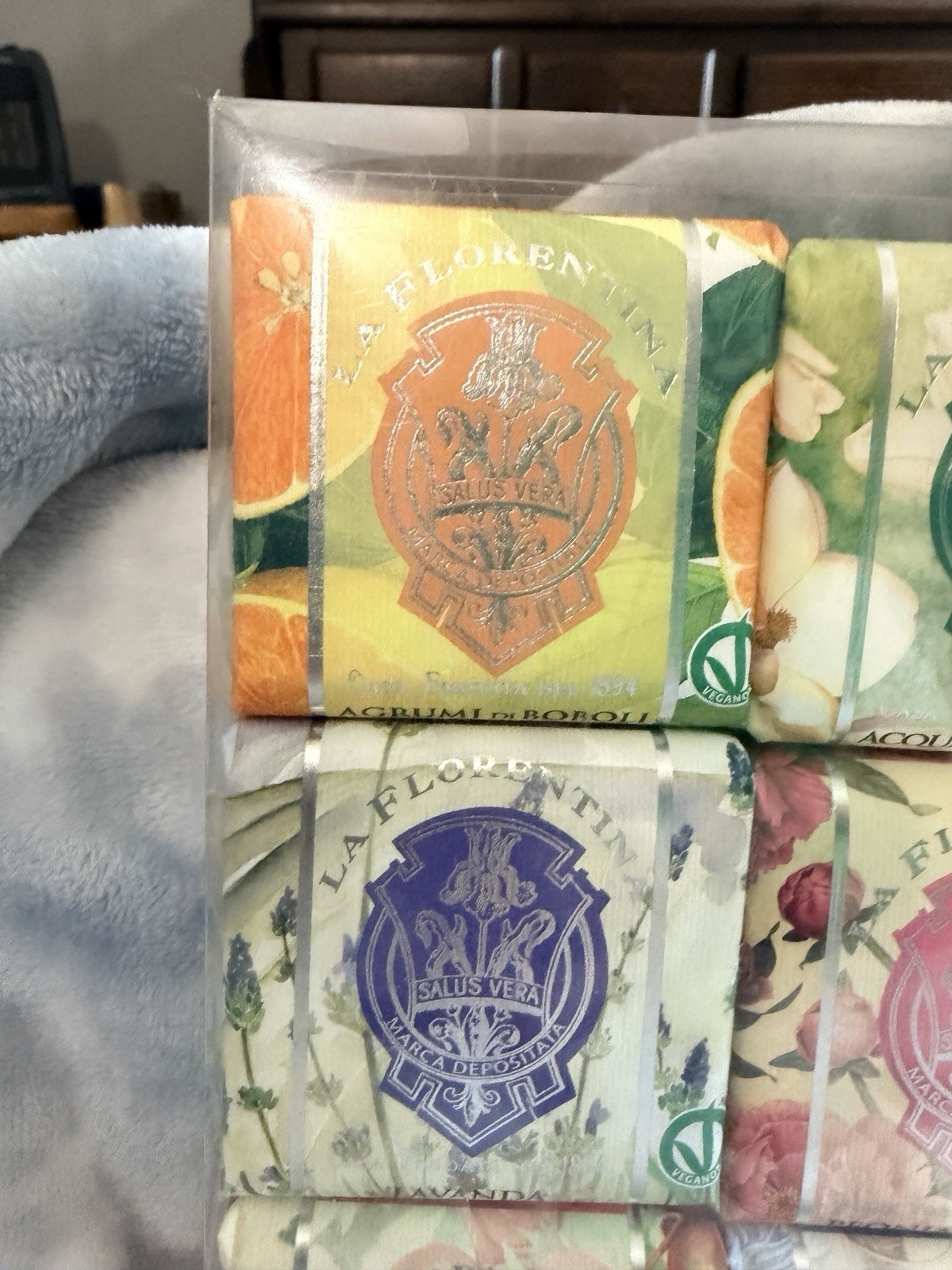 La Florentina ~ Magnolia, Iris, Pomegranate, Citrus, Lavender Peony Bar Soap Set