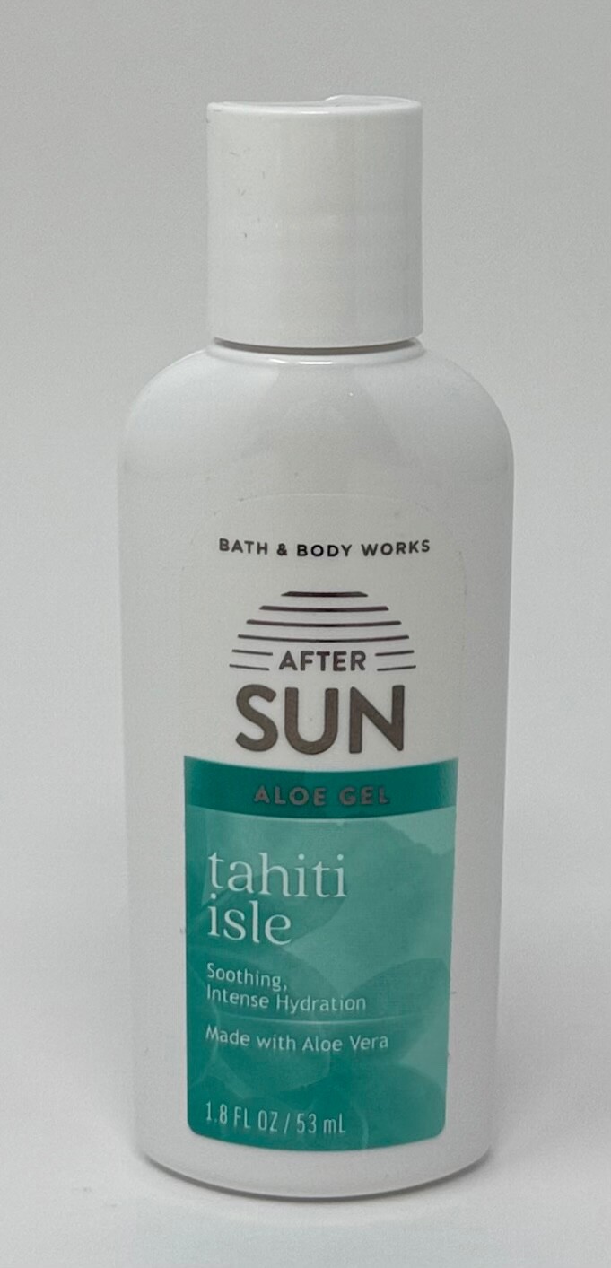 1 BATH & BODY WORKS TAHITI ISLE AFTER SUN ALOE GEL CREAM TRAVEL SIZE SOOTHING