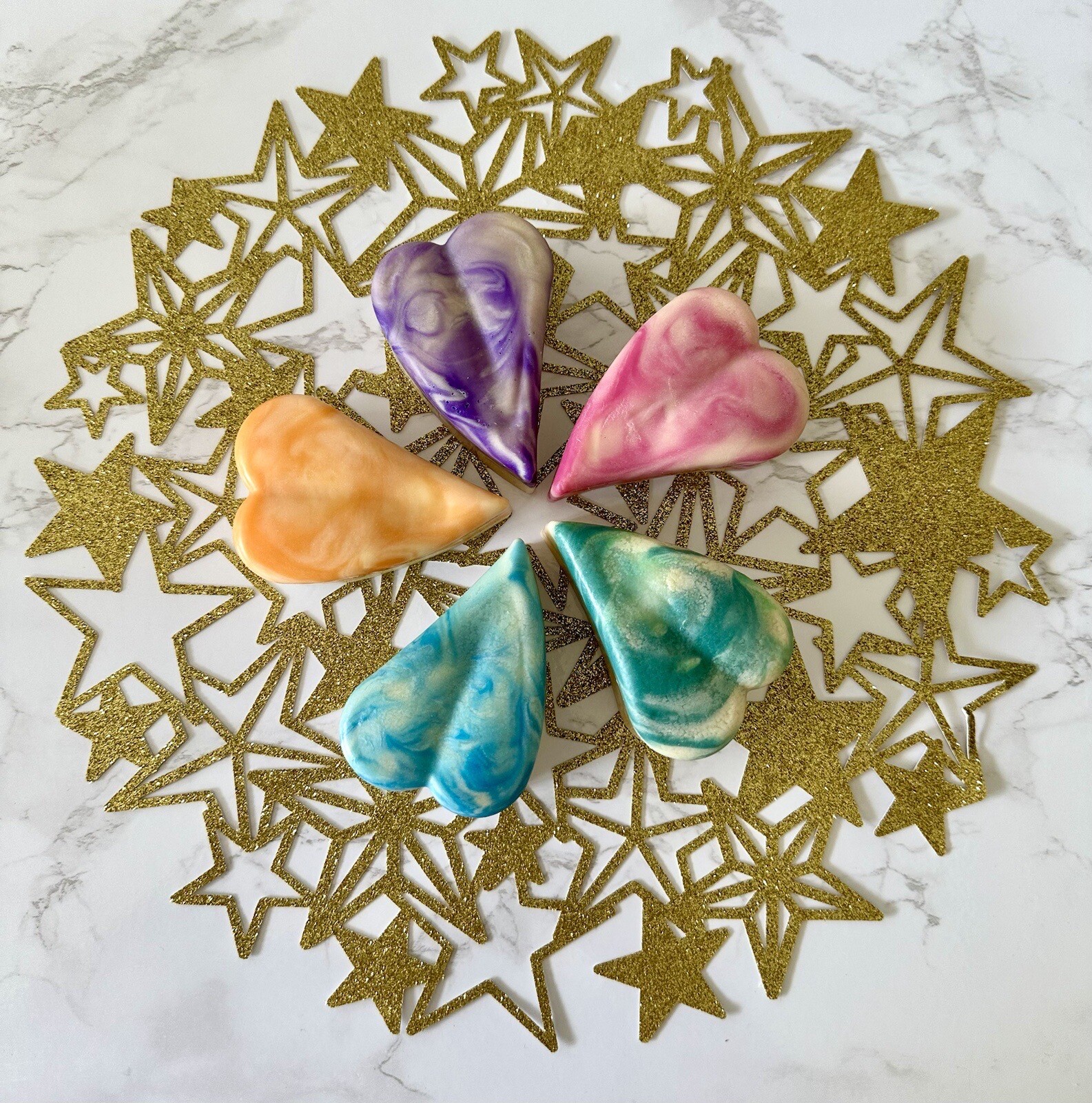 Handmade All Natural Soap 5pc. Gift Organic Unique Holiday birthday Shower 2.5oz