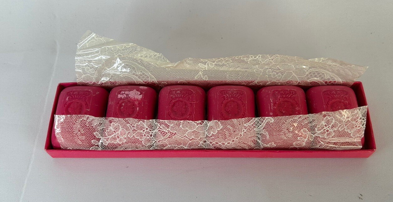 Vintage Pink Soap 6 Bars Original Box Unbranded